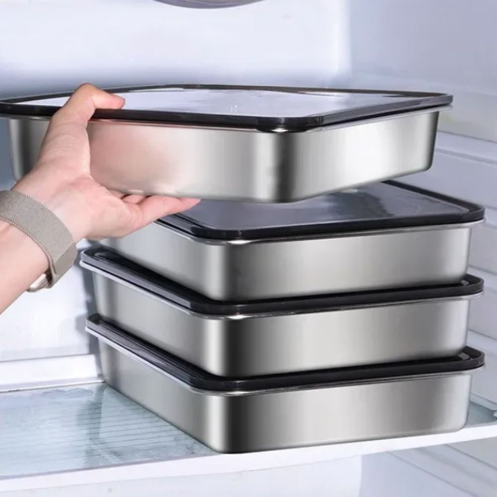 Meal Prep Menu - صندوق حفظ الطعام من الفولاذ المقاوم