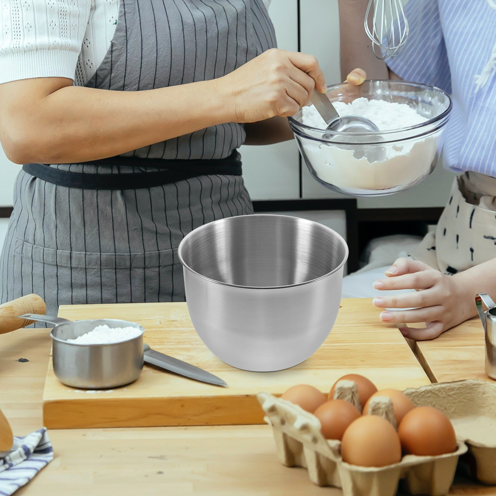 Meal Prep Food - وعاء خلط عميق من الفولاذ المقاوم