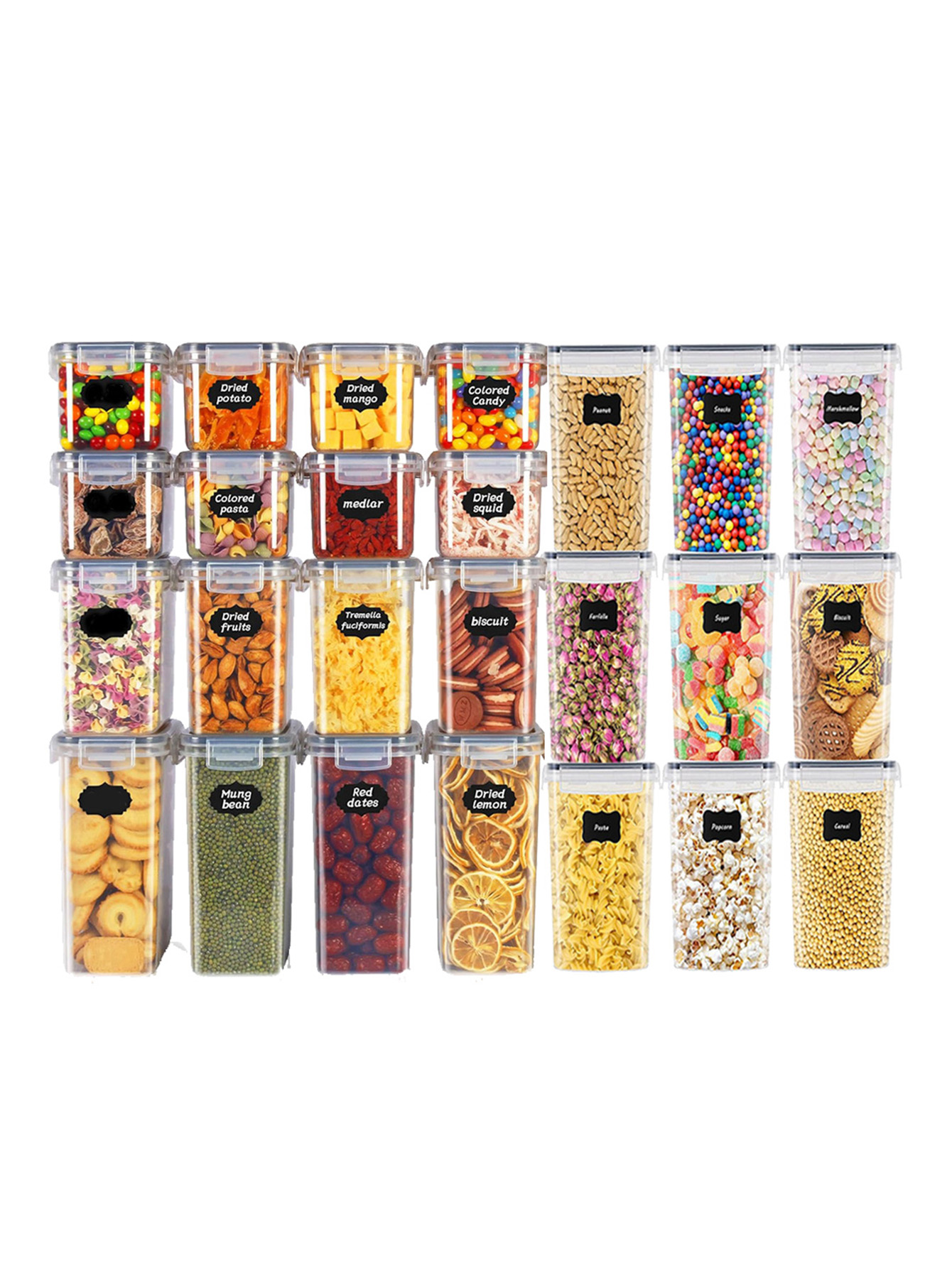 Meal Prep Jar - 48 قطعة، حاويات تخزين طعام محكمة