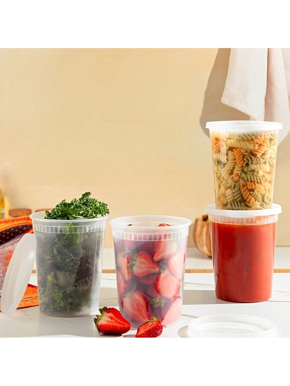 حاويات لذيذة بلاستيكية مع أغطي - مراجعة Meal Prep Dinners وسعره