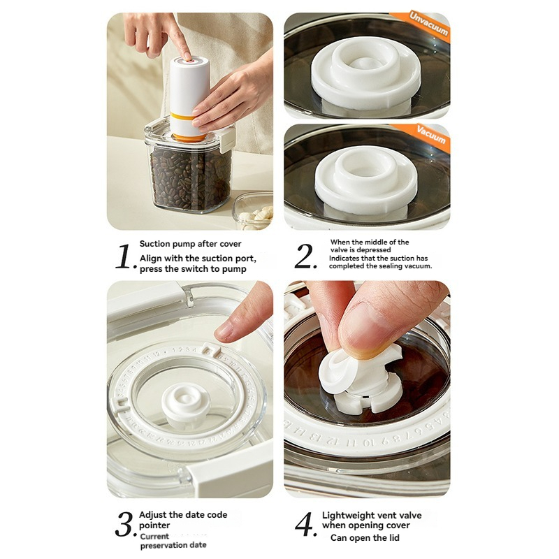 فراغ ختم الحاويات حبوب البن مخ - مراجعة Meal Prep Jar وسعره