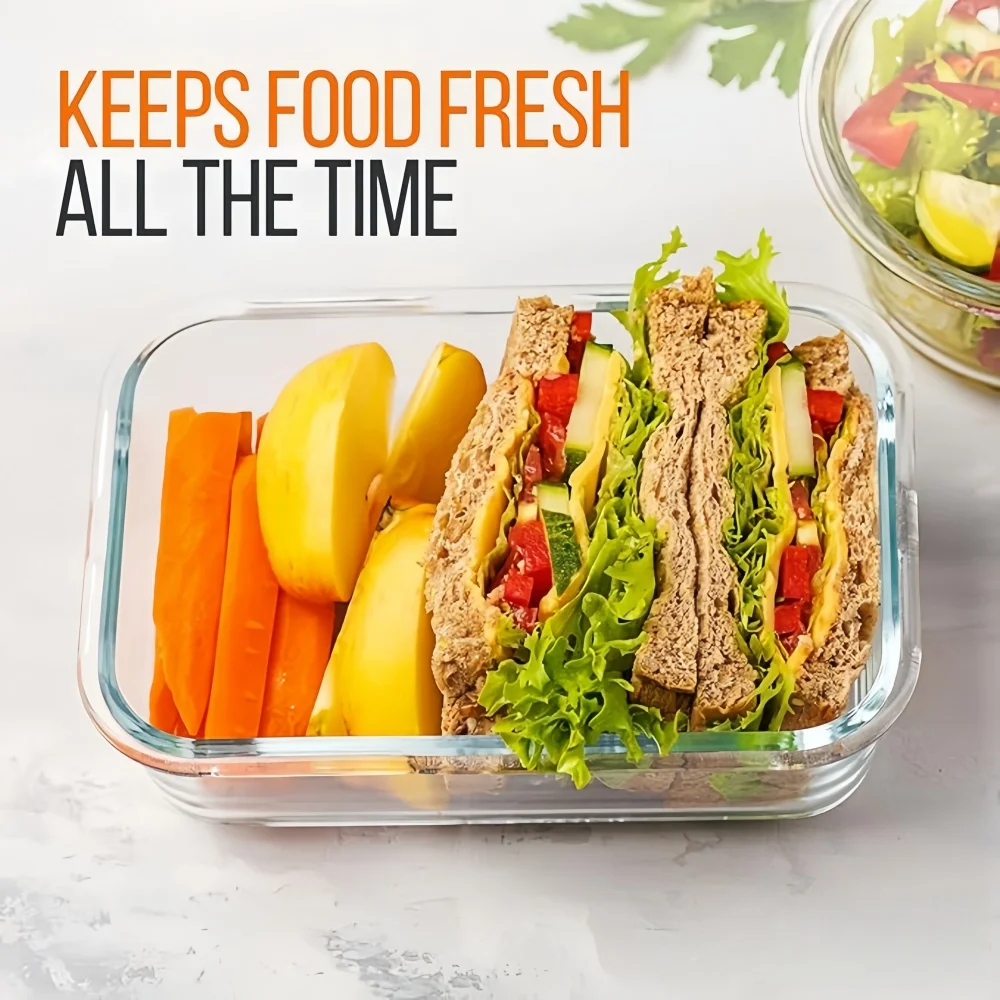 علبة غداء زجاجية خالية من مادة - مراجعة Meal Prep Rezepte وسعره