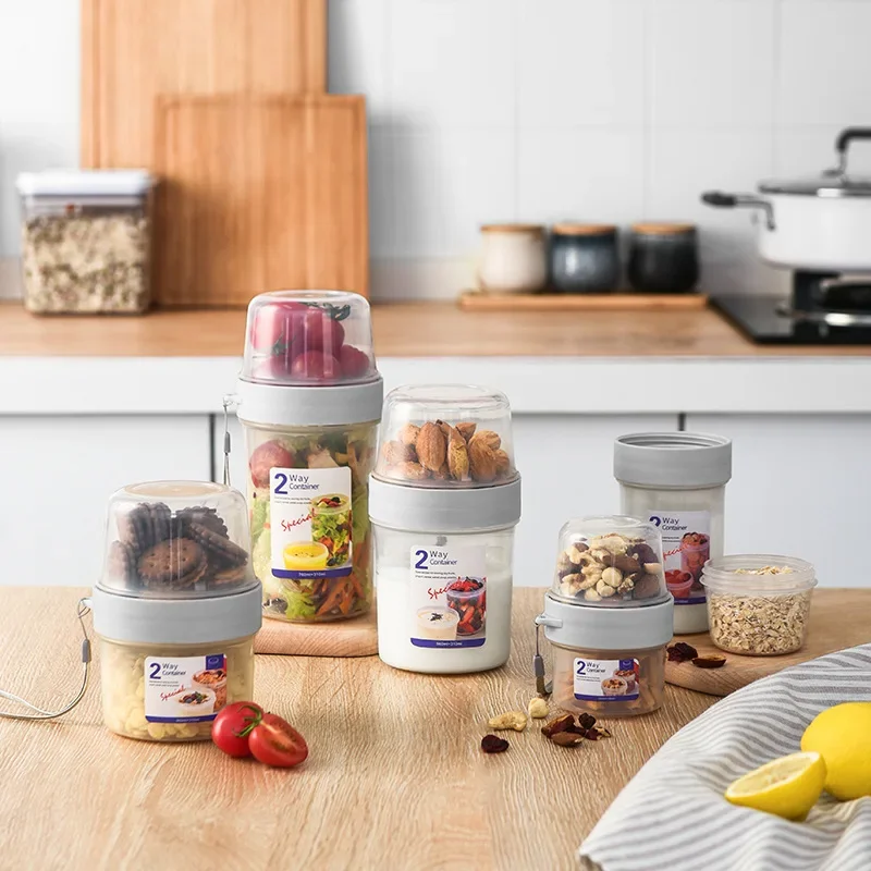 الإفطار دقيق الشوفان الحبوب ال - مراجعة Meal Prep Jar وسعره