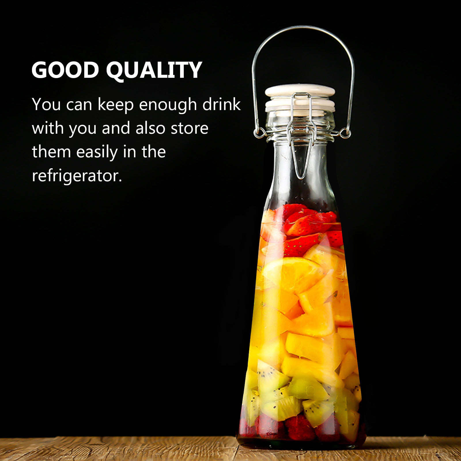 مجموعة من زجاجتين شفافتين عالي - مراجعة Glass Container Set وسعره
