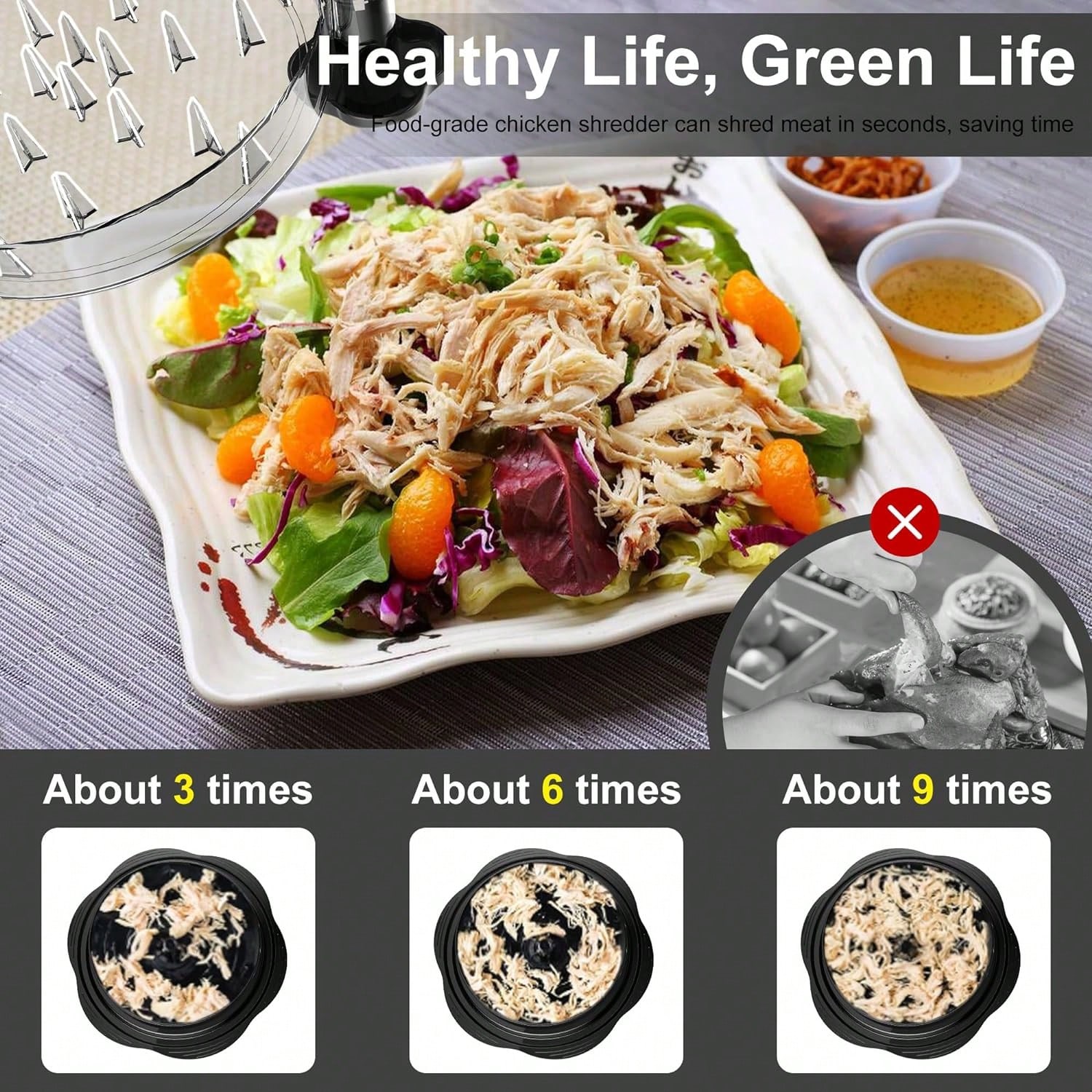 أداة تقطيع الدجاج اليدوية المر - مراجعة Meal Prep Dinners وسعره