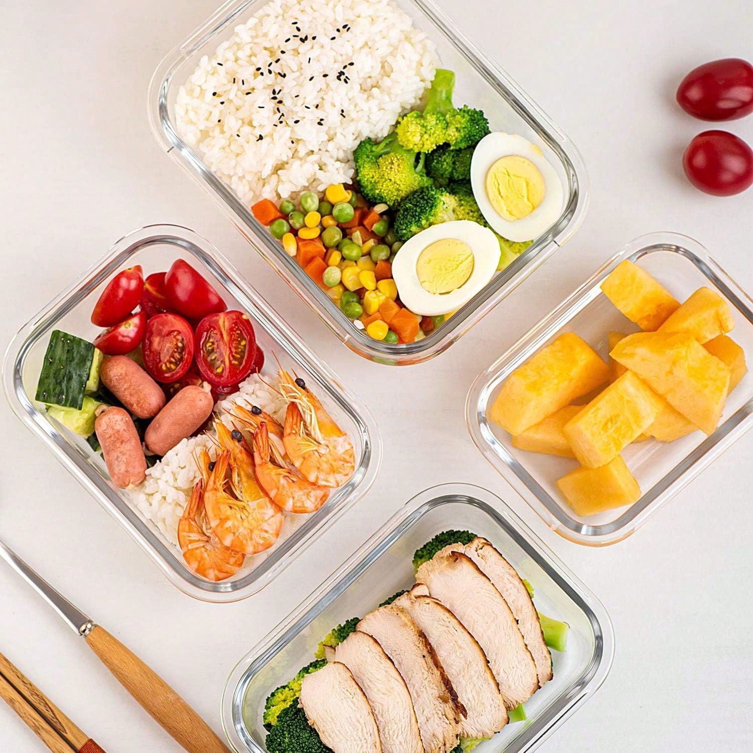 10 حاويات زجاجية لتحضير الوجبا - مراجعة Meal Prep Dinners وسعره