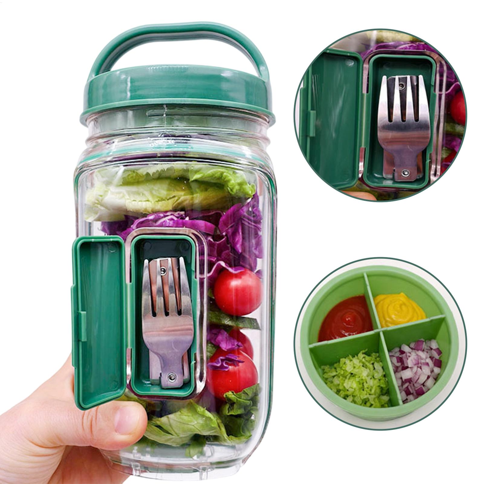 وعاء سلطة محكم الإغلاق سعة 100 - مراجعة Meal Prep Jar وسعره