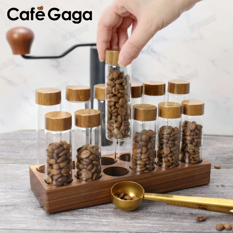 حاوية تخزين حبوب البن ، رف عرض - مراجعة Glass Container Set وسعره