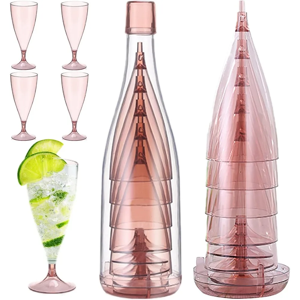 مجموعة أكواب شمبانيا ونبيذ بلا - مراجعة Glass Container Set وسعره