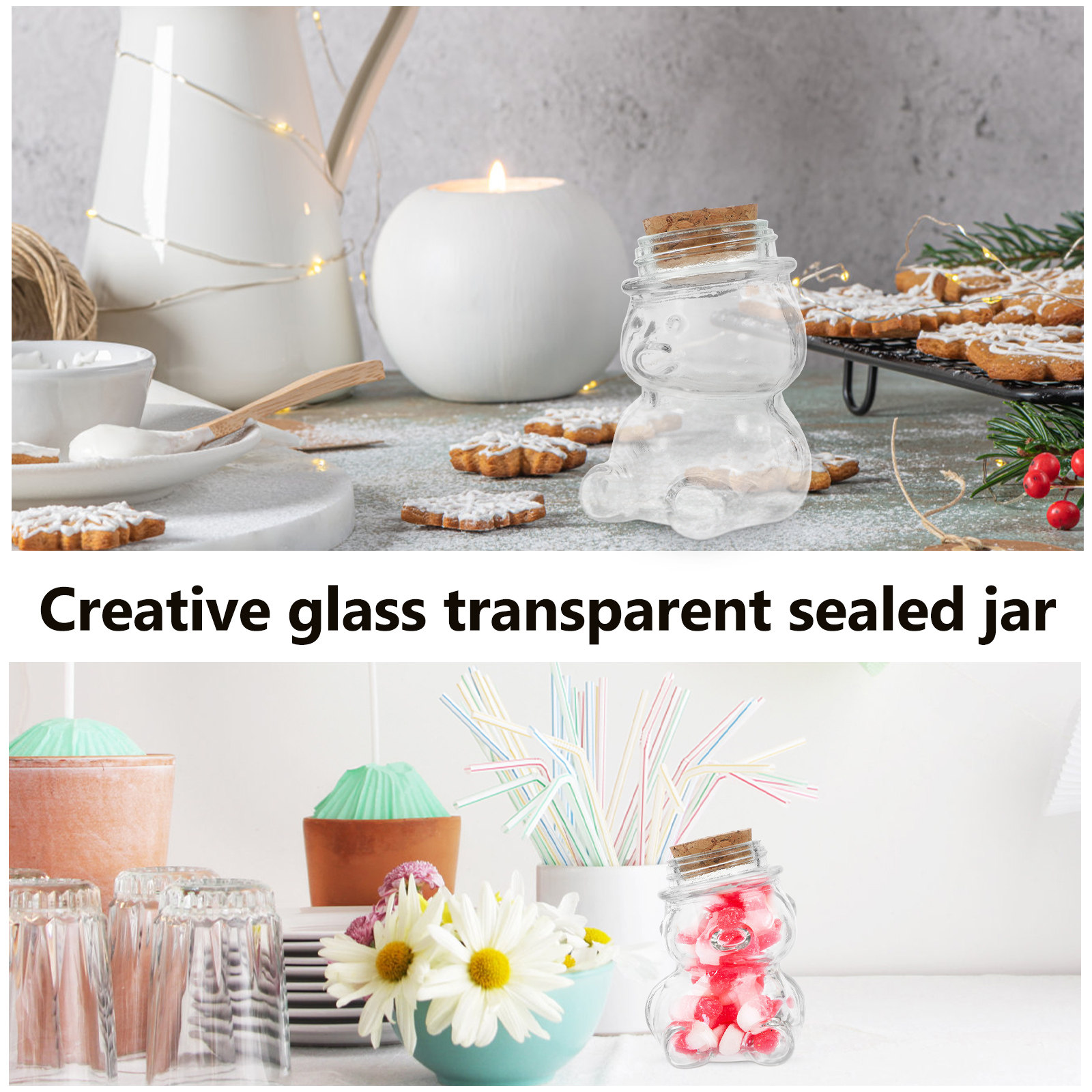 طقم من 4 أوعية زجاجية شفافة مح - مراجعة Glass Container Set وسعره