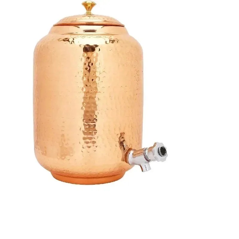 وعاء ماء نحاسي نقي بسعة 6.5 لت - مراجعة Glass Container Set وسعره