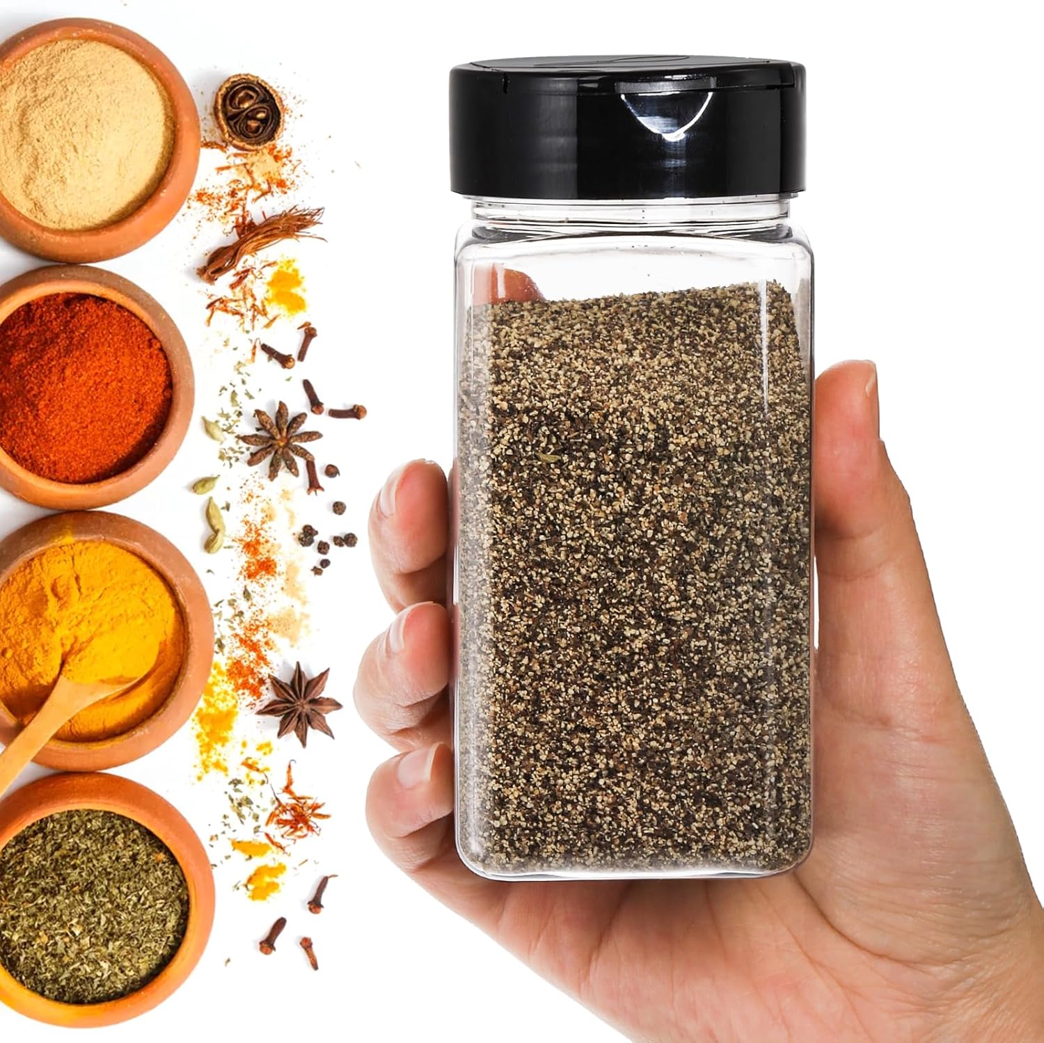 أوعية توابل بلاستيكية مربعة كب - مراجعة Meal Prep Jar وسعره