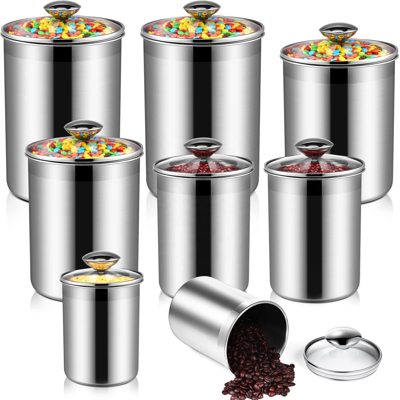 حاويات تخزين المواد الغذائية،  - مراجعة Glass Container Set وسعره