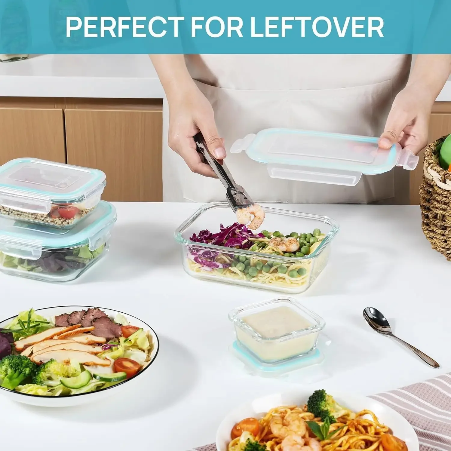 صندوق بينتو للغداء الزجاجي للب - مراجعة Meal Prep Rezepte وسعره