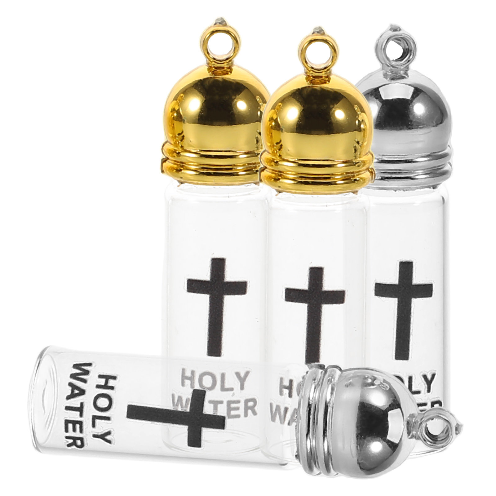 4 قطع زجاجات ماء مقدس زجاجية،  - مراجعة Glass Container Set وسعره