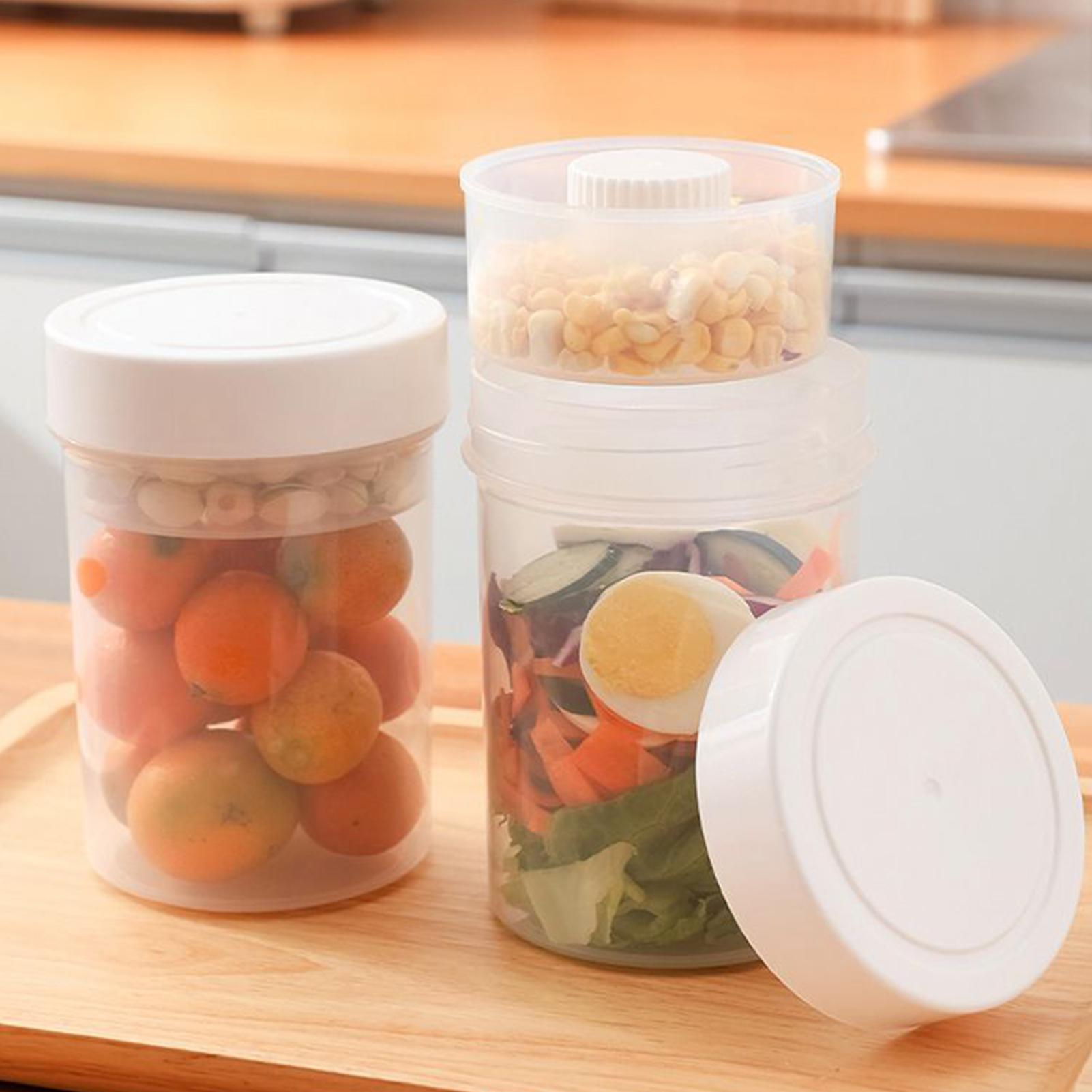 برطمانات السلطة مع أغطية إعداد - مراجعة Meal Prep Jar وسعره