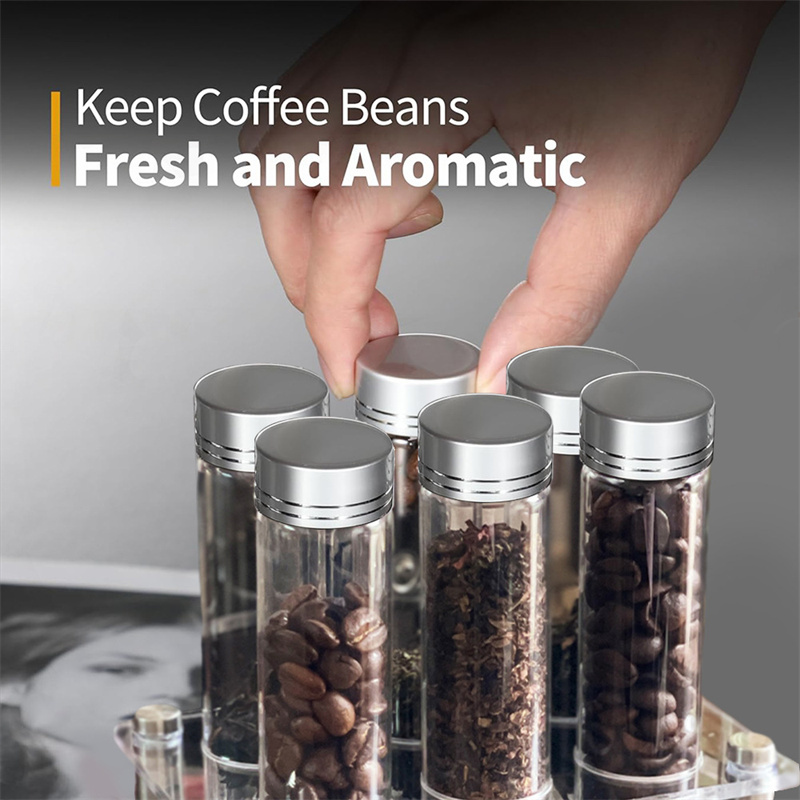 حاوية تخزين حبوب البن، وعاء تخ - مراجعة Glass Container Set وسعره