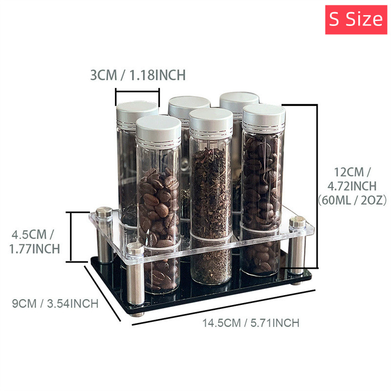 حاوية تخزين حبوب البن، وعاء تخ - مراجعة Glass Container Set وسعره